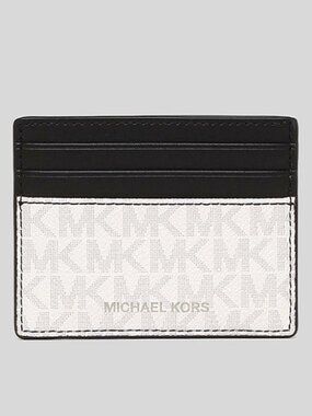 Michael Kors Cooper Signature Logo Tall Card Case NWT
